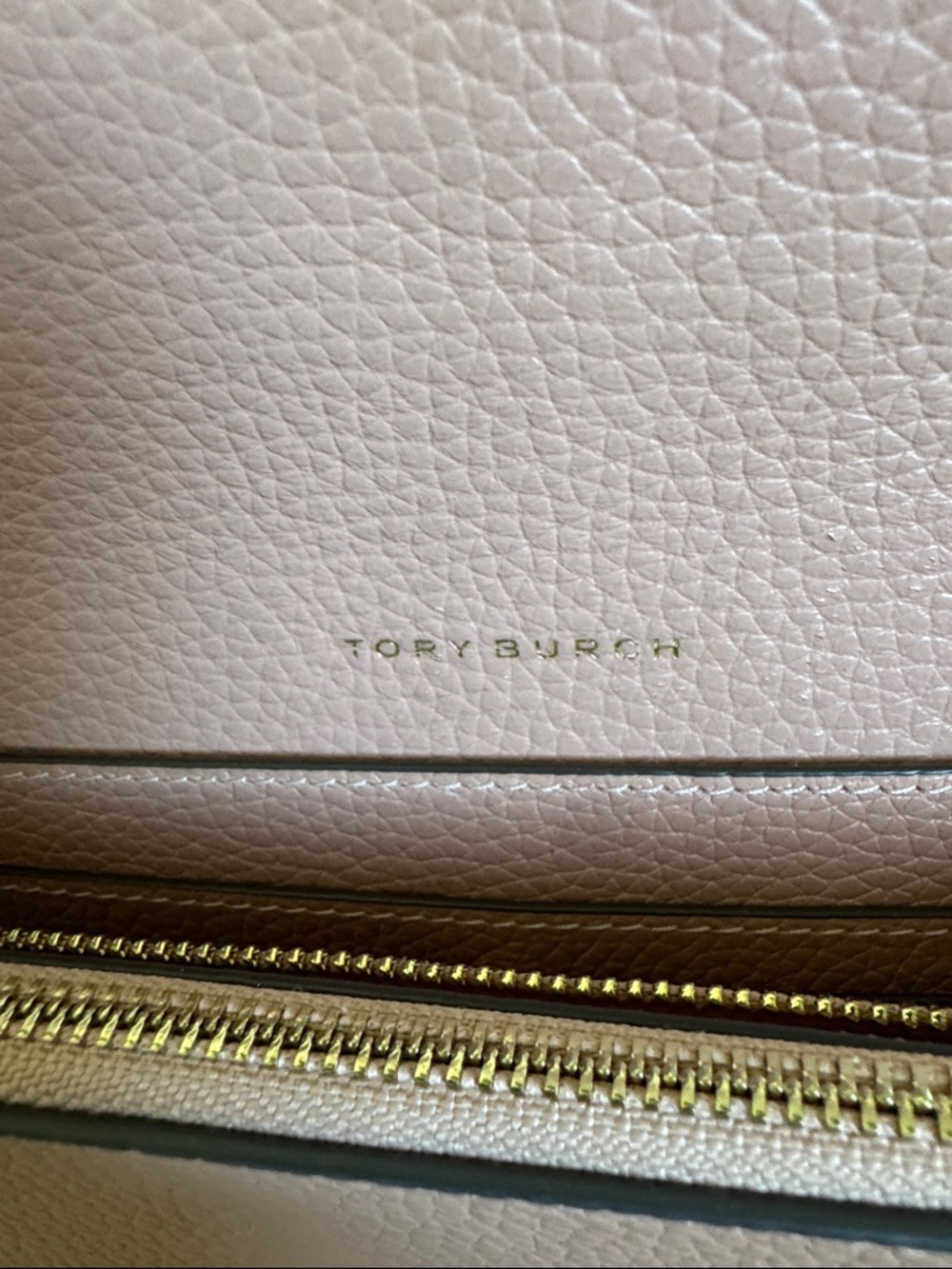 Tory Burch Pebbled Leather Crossbody in Dusty Rose - Picture 2 of 9